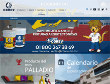 Tablet Screenshot of corev.com.mx